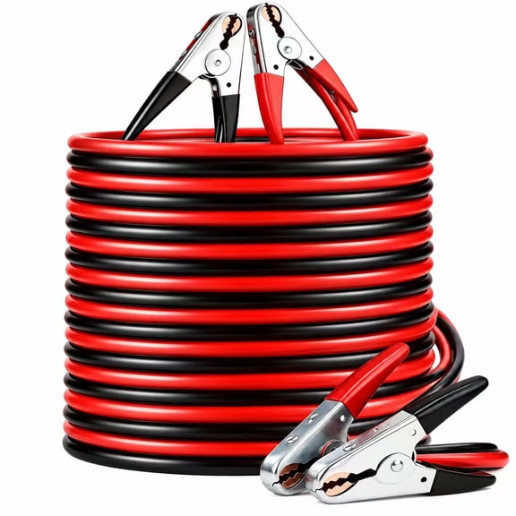 Heavy Duty Jumper Cables, 20.5ft Long, 2 Gauge, 800A Booster Jump Start Automotive Jumper Cables Kit for Car, SUV And Trucks, with Professional Clamps, Without Battery