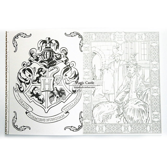 Libro de dibujo de Harry Potter, 96 páginas, libro para colorear DIY para niños y adultos (1) Ndcxsfigh Libre de BPA