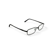 EasyTwist TurboFlex Mens ET841 Rectangular Prescription Eyeglasses with Case, Black
