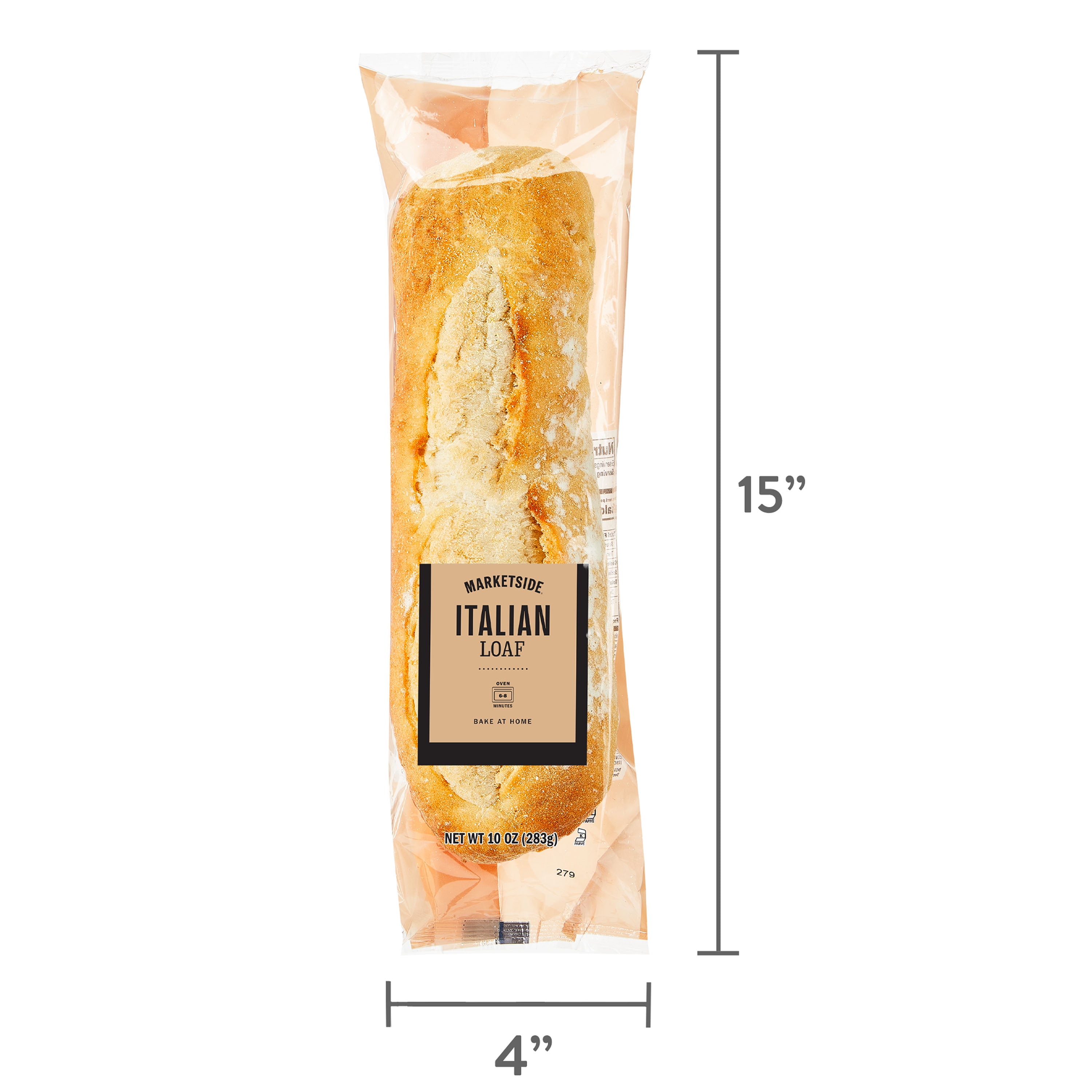 Marketside Bake at Home Italian Loaf, 10 oz, 1 Loaf