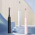thumbnail image 1 of Iumwxz Smart Home Appliances Electrical Toothbrush for Adults Rechargeable Soft Bristles Automatic Sound Rechargeable Smart Teeth Cleaning Tool for Couples Energy-Saving White Plastic Today Discount, 1 of 7
