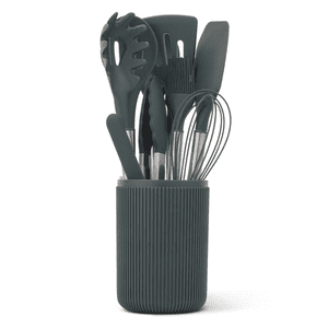 Thyme & Table Essential 10-Piece Silicone Utensil Set, Green