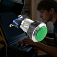 thumbnail image 2 of Arcade LED Illuminated Push Button Green, Light-Up Push Button with Built-In Bracket for Arcade Machines and Gaming Consoles, 2 of 5