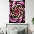 thumbnail image 4 of Spires Decor Tapestry, Rose Petals Curved Winds around Fixed Center Point at Increasing Digital Decor, Wall Hanging for Bedroom Living Room Dorm Decor, 40W X 60L Inches, Multi, by Ambesonne, 4 of 5