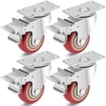 thumbnail image 1 of Ruedas giratorias TABKEER industriales de 3 pulgadas para uso pesado con freno, 1 of 6