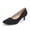 Black-Nubuck, variant on Rexoro Women's Classic Round Close Toe Pumps Slip On Low Thin Heel Heels Office Daily Dress Occasions Shoes