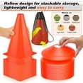 thumbnail image 4 of LANNEY 9'' Cones Sports, 24 Pack Soccer Football Basketball Plastic Orange Cone, 4 of 6