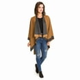 thumbnail image 3 of Women's Shawl Wrap Poncho Ruana Cape Cardigan Sweater Open Front for Spring Fall Winter (PC01-4D-II), 3 of 11