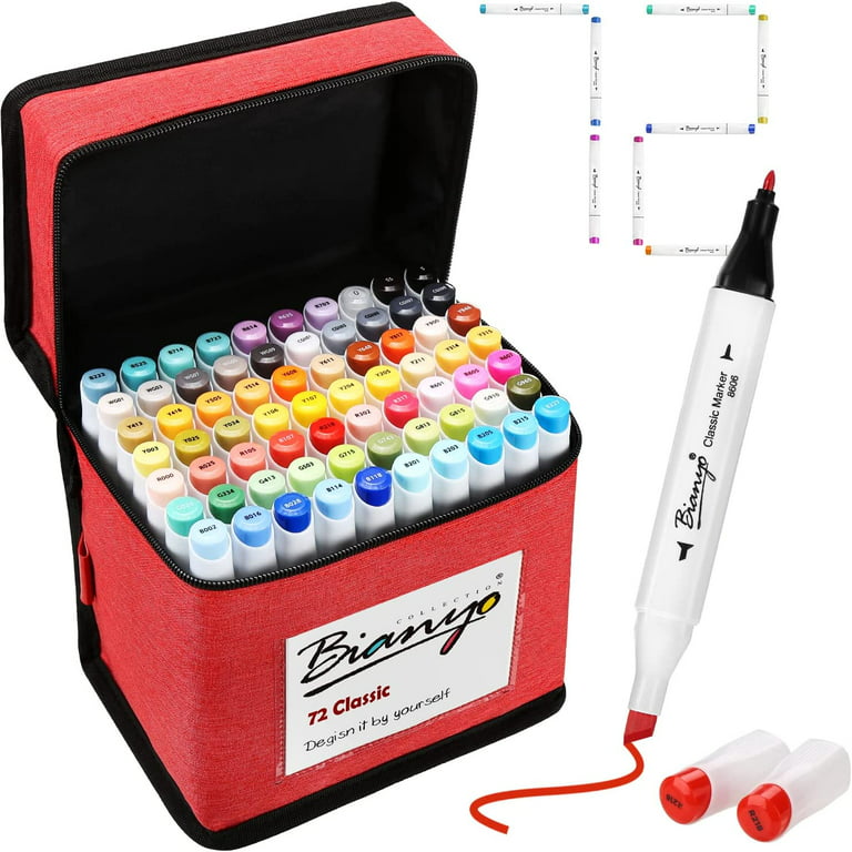  Banral 120 Colors Alcohol Markers Set, Dual Tip Art