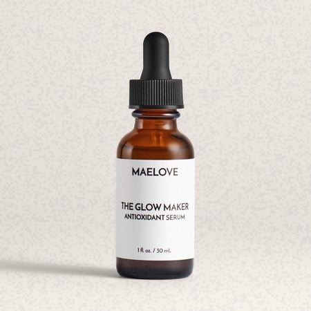 Maelove Glow Maker Vitamin C Serum with Vitamin E, Ferulic Acid & Hyaluronic Acid