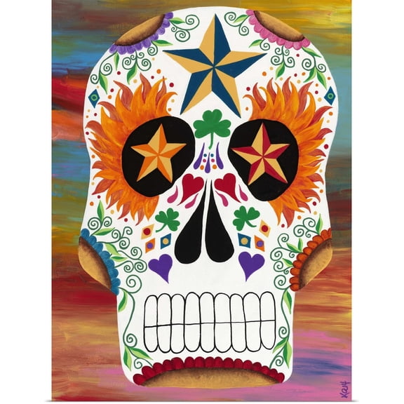 Great BIG Canvas | Rolled Kerri Ambrosino Poster Print entitled Calavera de Marinero
