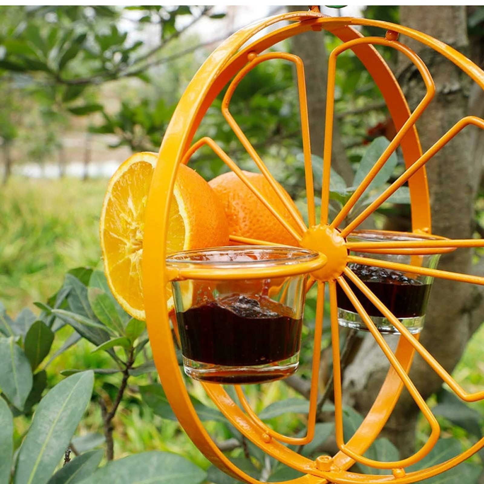 Metal Hummingbird Feeding Device, Outdoor Garden Courtyard Water Feeding Bracket, Bird Feeder Stand