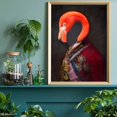 thumbnail image 4 of Pintura de animales renacentistas, retrato de León, flamenco, Tigre, conejo, Victoriano, arte de pared, imagen divertida, póster de lienzo, decoración del hogar, 4 of 4