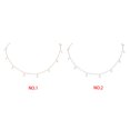 thumbnail image 4 of Youkk Collier Ras du Cou en Alliage Style Coréen Simple Pendentif en Strass Chaîne Réglable Bijou de Mariage pour Femme, 4 of 6