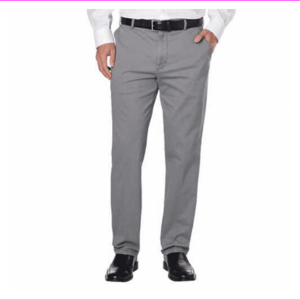 IZOD Izod Men's Soft Straight Fit Saltwater Stretch Chinos Pants