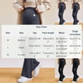 thumbnail image 3 of hengsof Women's Maternity High-Waisted Flare Pants Stretchy Comfort Pregnancy Trousers with Elastic Waist, 3 of 6