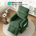 thumbnail image 6 of CHITOOMA Power Recliner Chair for Adults, Electric Recliner with Adjustable Backrest & Footrest, Remote Control, Chenille Fabric, High Back, Thick Cushion for Living Room,Bedroom,Home Theater,Green, 6 of 7