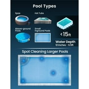 Kokido Rechargeable Handheld Pool Vacuum XTROVAC 110 Cordless with Adjustable Pole and 2 Brush Vac Heads for Above-Ground Pools, Spot Clean Inground Pools