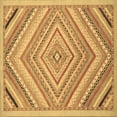 thumbnail image 1 of Ahgly Company Indoor Square Abstract Brown Modern Area Rugs, 5' Square, 1 of 4