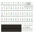 thumbnail image 1 of Agiferg Piano Keyboard Stickers For 37/49/54/61/88 Key Removable Keyboard Letter Stickers, 1 of 1
