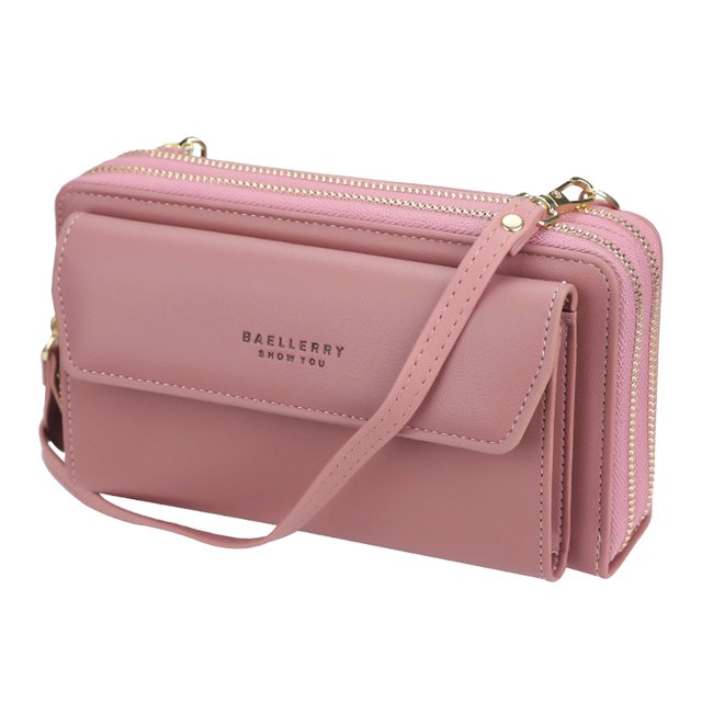 Bolso de Mano Sunnimix para Mujer Ligero Cuadrado de Cuero PU Rosado