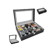 thumbnail image 1 of Estuche Alhajero Organizador De Relojes Y Joyas color gris, 1 of 4