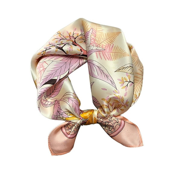 Silk Scarf Summer Silk Scarf Small Square Scarf Ladies Silk Scarf Spring And Thin Fashion Retro Scarf