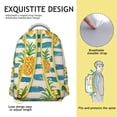 thumbnail image 5 of Pineapple Themed Travel Backpack - Great for School & Weekend Getaways, Durable Material & Roomy Interior, 5 of 6