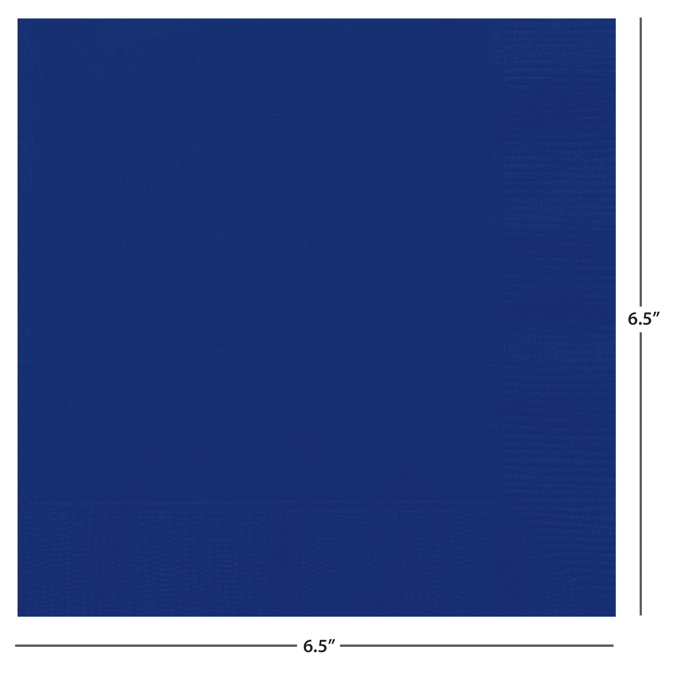 24CT 6.5IN x 6.5IN Navy Disposable Paper Napkins by Way To Celebrate