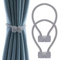 thumbnail image 1 of Alzapaños magnéticos para cortinas (1 par), alzapaños de cortina de moda, accesorios de cortina con hebilla para el hogar, dormitorio, café gris, 1 of 5