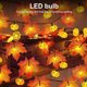 thumbnail image 3 of Cadena Luces Halloween 3M 20 LED Hoja Arce Otoño, 3 of 9