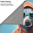 thumbnail image 4 of Dish Drying Mat, Cool Dog In Hoodie Highly Absorbent Drying Matt Kitchen Counter, Dish Mat Drying Pad Dishes Drainer Mats for Kitchen Counter or Sink, 16 x 18 inch, 4 of 6