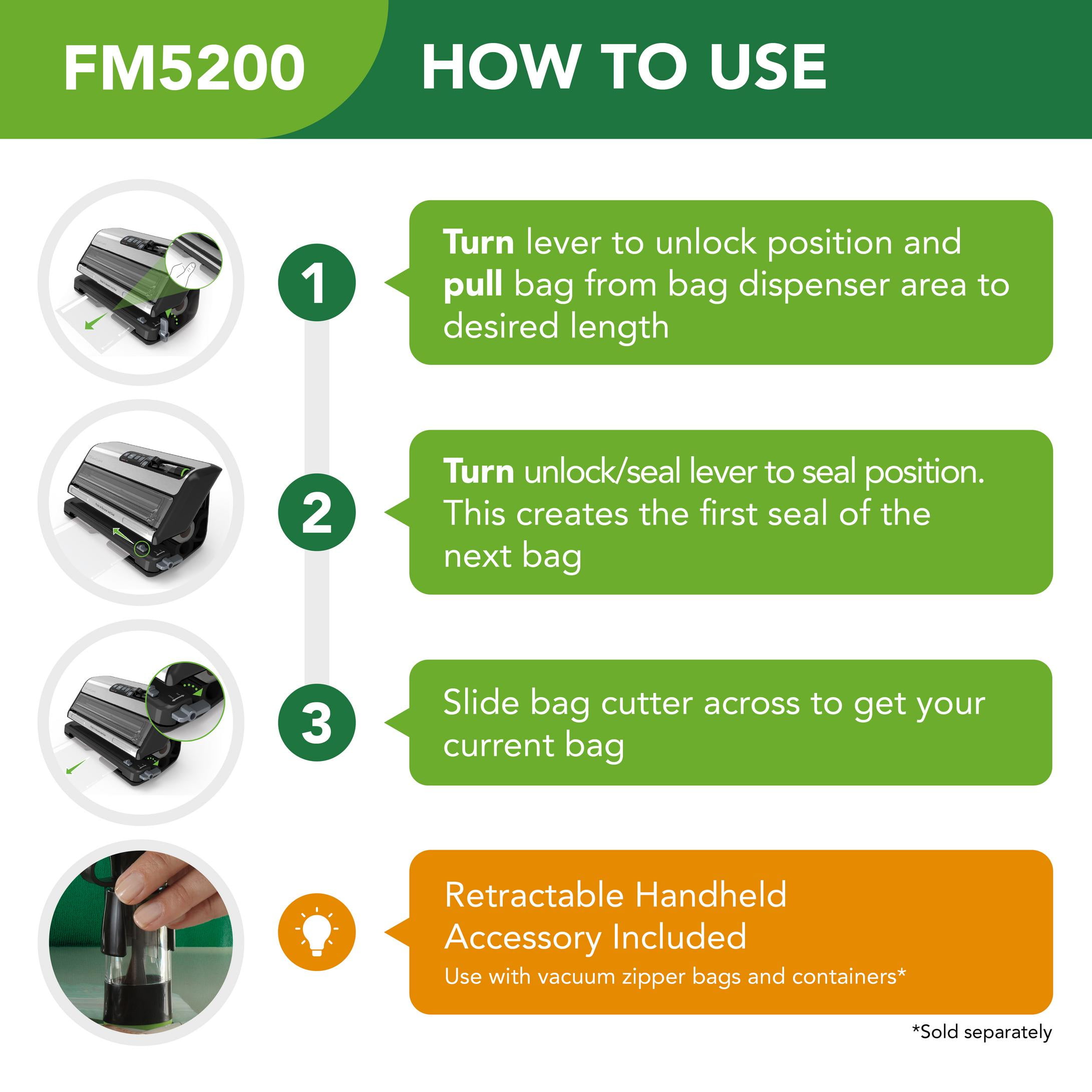 foodsaver fm5200 how to use