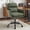 Green, variant on New PU Leather Office Chair with Adjustable Height, Black Base, Metal Frame, for Bedroom, Dressing Table or Desk, Modern Green