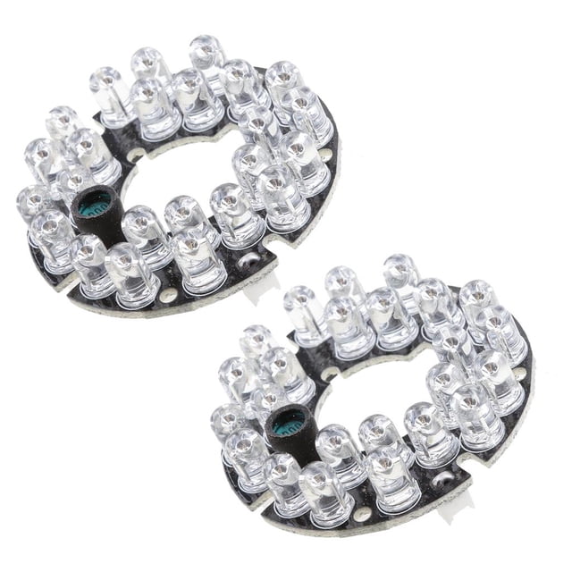 2 Paquetes 850nm IR 24 Módulo De Tablero LED Para Color IR Cámara De Seguridad De Vigilancia De Definititon Hugo Módulo de placa de cámara de seguridad