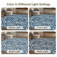 thumbnail image 7 of ODIKA 8'x10' Washable Area Rug Non-Shedding, Easy Care, Front Ornamental Door Grid Featuring Repeating Entrance Bedside for King Size Bedroom Under Bed, Master Suite, 7 of 7