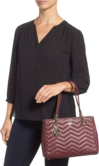 kate spade new york Reese Park Small Courtnee Smooth Leather Bag, Cherrywood