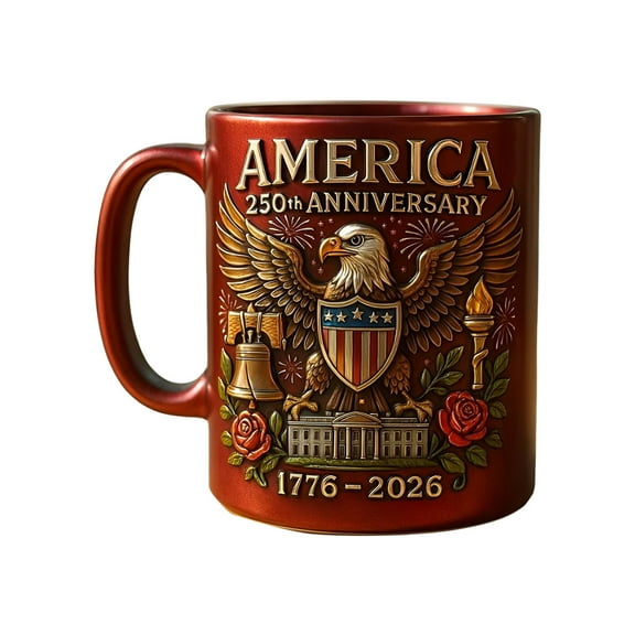 250th Anniversary Commemorative Mug, Personalized Army Coffee Cups, Custom Name Ceramic Mug, Soldier Retired Veterans Military Water Bottles, U.S. Army Printed Ceramic Mug(Red-3.7 inch)