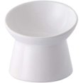 thumbnail image 1 of El cuenco elevado de cerámica para gatos, el cuenco inclinado para comida o agua para gatos y el cuenco elevado de porcelana para mascotas protegen la columna vertebral del gato, sin estrés, 1 of 6