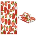 thumbnail image 7 of Coolnut Towel Set of 3, Fresh Strawberry 1 Bath Towel, 1 Towel, 1 Small Square Towel, Strong Soft and Compact Absorbent Yoga Gym Hotel Excellent Choice. Washcloth Gift, 7 of 7