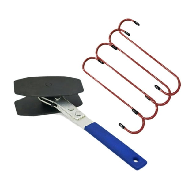 Herramienta de prensa de pinza de freno genérica, llave de pistón de freno de trinquete para automóvil, herramienta manual para automóvil Azul