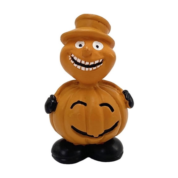 Halloween New Pumpkin Family Garden Decor, Resin Figurine Set of Adorable Pumpkin People Statues for Tabletop Shelf Entryway Patio Fall Home Accent