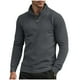 thumbnail image 2 of pstuiky Camisas para hombre de manga larga, Top cálido de terciopelo alemán con media cremallera y cuello alto de manga larga de color liso para hombre Tops de hombre s, 2 of 5