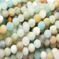 thumbnail image 4 of CHUANK 6mm Amazonite Matte Round Beads Genuine Gemstone Natural Jewelry Making, 4 of 5