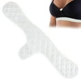 thumbnail image 2 of 1Pc Bra Liner for Sweat, Odor Control Cotton Breast Pad, Reusable Washable Under Breast Sweat Absorber Pads, Rash Boob Liners Under Breasts, Sweat Absorber Pads for Women Female,White, 2 of 9