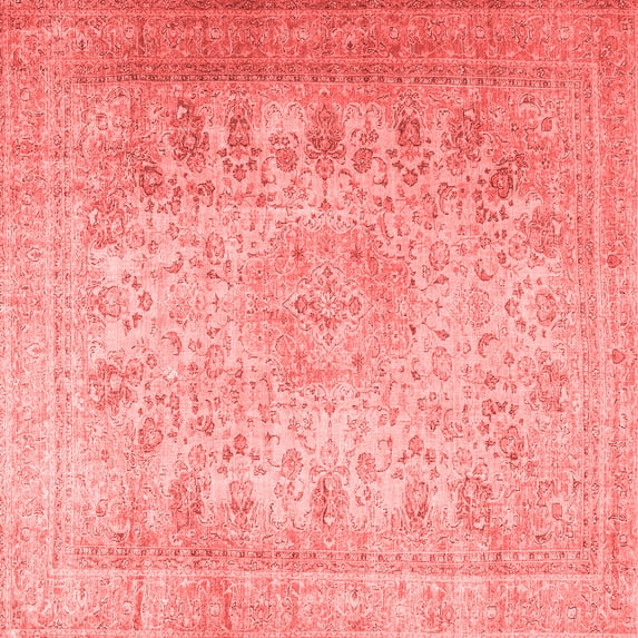 Ahgly Company Indoor Square Persian Red Traditional Area Rugs, 8' Square