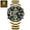 Black Gold, variant on Men's Dual Display Quartz Watch – LED Backlight, Alarm, Waterproof, Sport Electronic Wristwatch