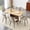 Wood Table+6 Warm Grey Chairs(2), variant on StnTalk Large Dining Table Set for 8, 59"-71" Expandable Kitchen Table Set, Dining Room Table for Gatherings with 8 Chairs