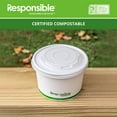 thumbnail image 3 of Compostable Lids for 12-32 oz Paper Food Container Bowls, 3 of 3