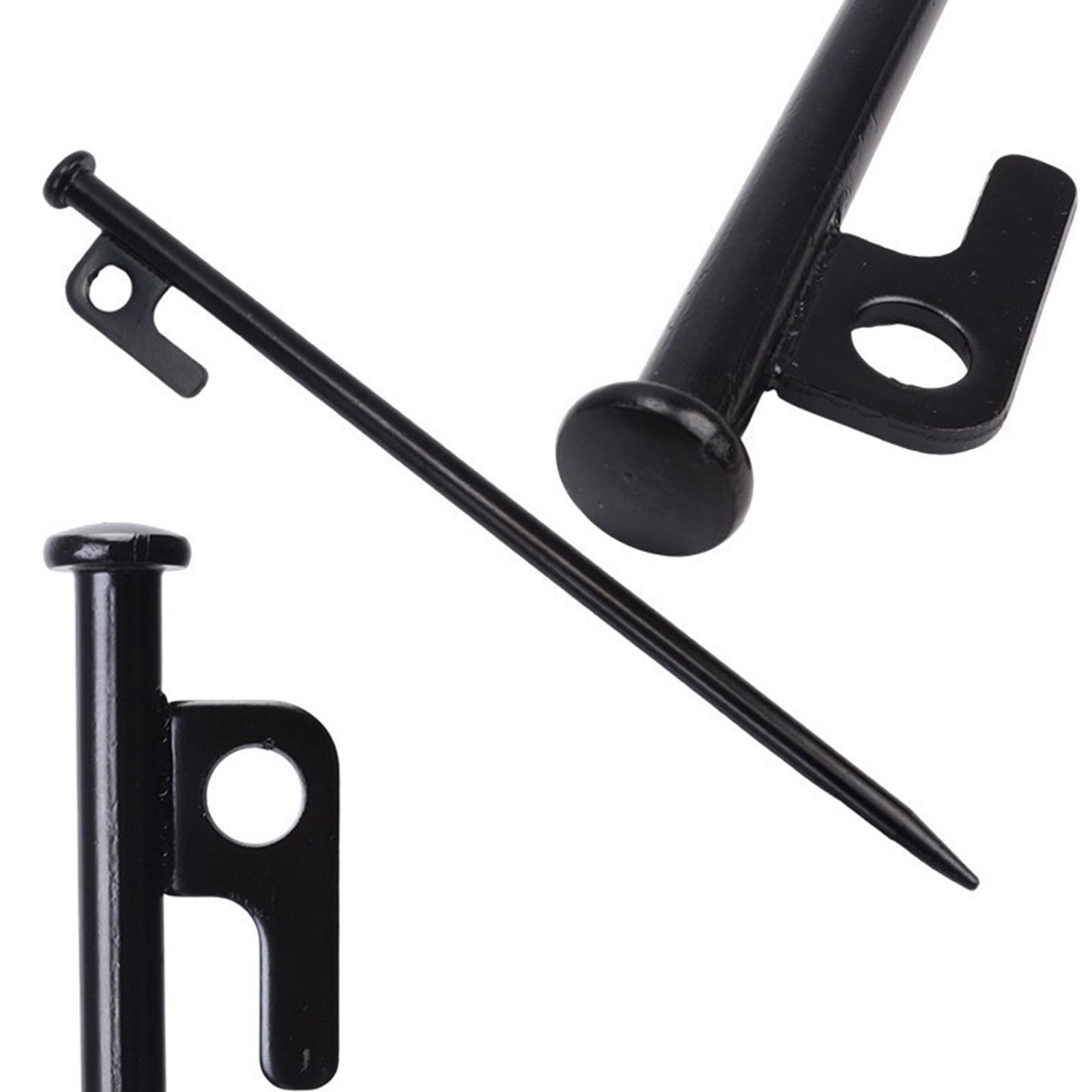 Metal Tent Stakes for All Terrains, Quick-Install Ground Pegs with Anti-Rust Coating for Camping, Beach, Backpacking Trips